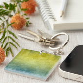 Grunge Colors - Yellow & Blue Sleutelhanger (Voorkant Rechts)