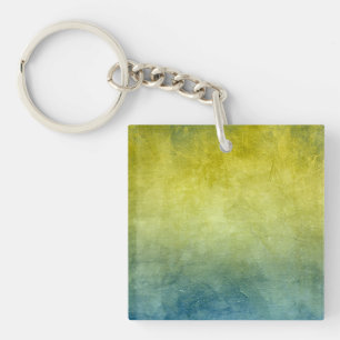 Grunge Colors - Yellow & Blue Sleutelhanger