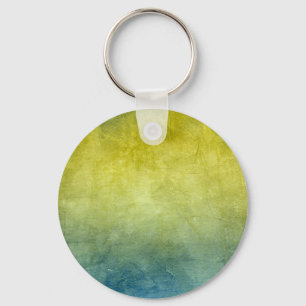 Grunge Colors - Yellow & Blue Sleutelhanger