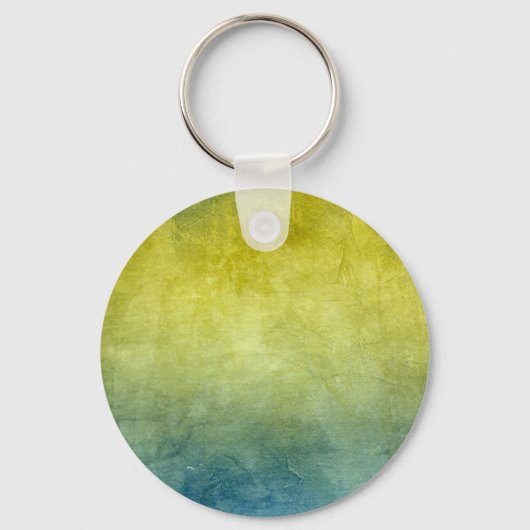 Grunge Colors - Yellow & Blue Sleutelhanger (Voorkant)