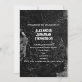 Grunge Concrete 3 Photo Boys Afstuderen Kaart (Achterkant)