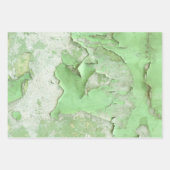 Grunge Concrete Urban Texture Cracked Green Paint  Inpakpapier Vel (Voorkant)