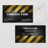 Grunge Construction Visitekaartje (Voorkant / Achterkant)