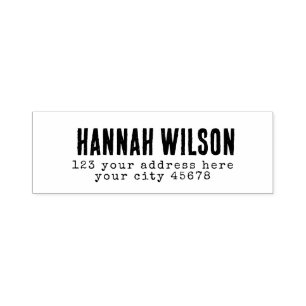 Grunge cool modern retouradres zelfinktende stempel