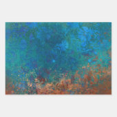 Grunge Copper Patina en Turquoise Inpakpapier Vel (Voorkant 2)