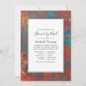 Grunge Copper Patina en Turquoise Shower per Mail Kaart (Voorkant)