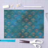 Grunge Copper Patina en Turquoise Tissuepapier (Craft)
