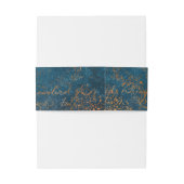 Grunge Copper Patina en Turquoise Verdigris Uitnodigingen Wikkel (Achterkant Voorbeeld)