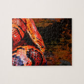 Grunge Corn Snake Coiled Legpuzzel (Horizontaal)