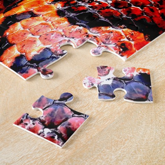 Grunge Corn Snake Coiled Legpuzzel (Zijkant)