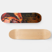 Grunge Corn Snake Coiled Persoonlijk Skateboard (Horizontaal)