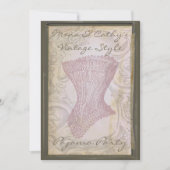 Grunge Corset uitnodiging van Pajama (Voorkant)