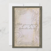 Grunge Corset uitnodiging van Pajama (Achterkant)