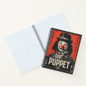 Grunge Creepy Puppet | Dark Circus Art Notitieboek (Binnen)