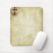 Grunge Crosses #4 - Verticaal hoeken Muismat (Met muis)