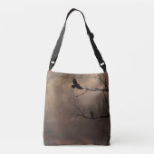 Grunge Crows Crossbody Tas (Achterkant)