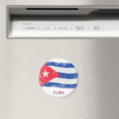 Grunge Cuba Flag Magneet (Insitu (Vaatwasser))