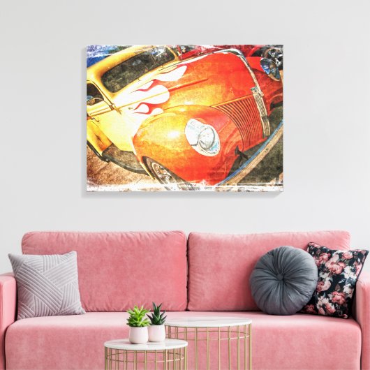 Grunge Custom Truck Canvas (Insitu (Woonkamer))