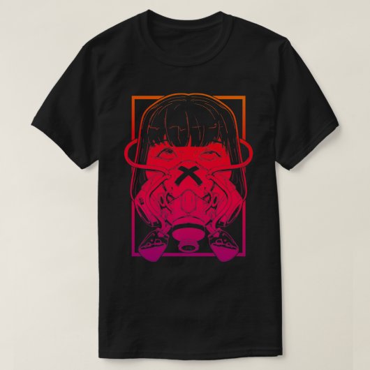Grunge Cyber Edgy Punk Gothic Vaporwave Aesthetic T-shirt (Design voorkant)