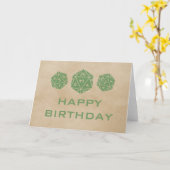 Grunge D20 dobbelt de Groene Kaart van de (Gele Bloem)