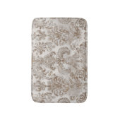 Grunge Damask Beige Roestbruin Oker Crème Badmat (Voorkant Verticaal)