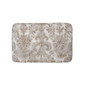 Grunge Damask Beige Roestbruin Oker Crème Badmat (Voorkant)