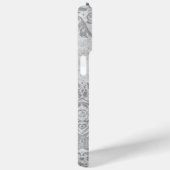 Grunge Damask Blue Dragonflies Case-Mate iPhone Case (Achterkant / Rechts)