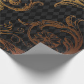  Grunge Damask Cadeaupapier (Hoek)