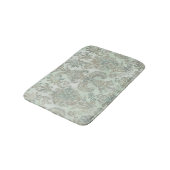 Grunge Damask Eendenei Blauw Salie Groen Badmat (Gekanteld)