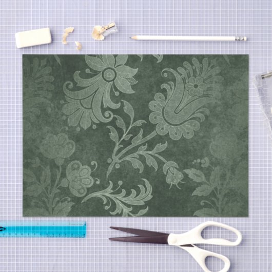 Grunge Damask Patroon Tissuepapier (Craft)