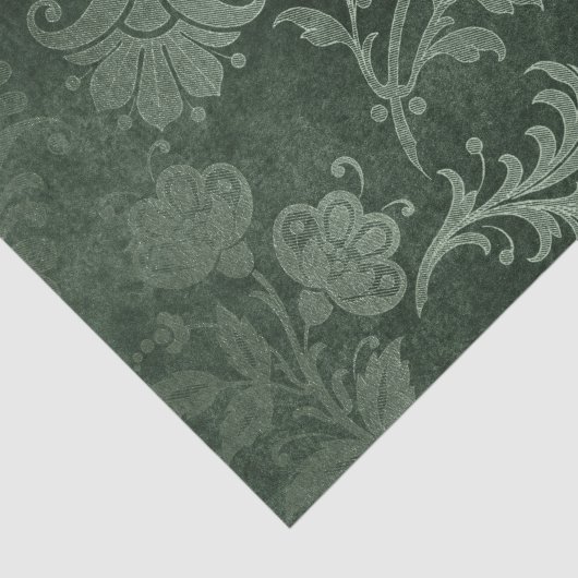 Grunge Damask Patroon Tissuepapier (Detail)