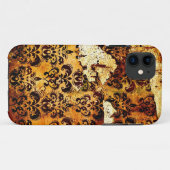 Grunge Damask Patroon versleten Case-Mate iPhone Case (Achterkant (horizontaal))
