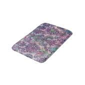 Grunge Damask Roze Paars Charteuse Turquoise Badmat (Gekanteld)