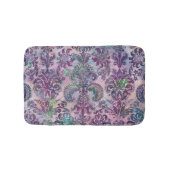 Grunge Damask Roze Paars Charteuse Turquoise Badmat (Voorkant)