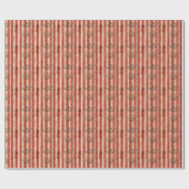 Grunge Damask & Stripes Cadeaupapier (Vlak)