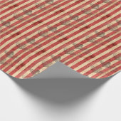 Grunge Damask & Stripes Cadeaupapier (Hoek)