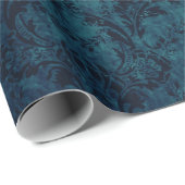  Grunge Damask Vogelkooi Cadeaupapier (Rol Hoek)