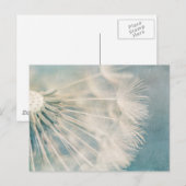 Grunge Dandelion Briefkaart (Voorkant / Achterkant)