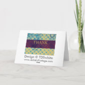  grunge Dank u wel kaarten (Achterkant)