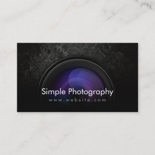 Grunge Dark Camera Lens Fotografie Visitekaartje