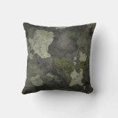 Grunge Dark Camouflage Sierkussen (Achterkant)
