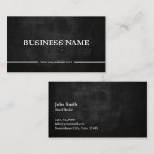 Grunge Dark Stock Broker Visitekaartje (Voorkant / Achterkant)