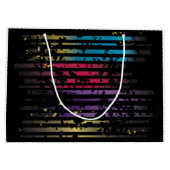 Grunge Design Gift Bag Large Cadeautasje (Achterkant)