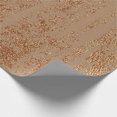 Grunge design. Koperglanzende achtergrond. metaal Cadeaupapier (Hoek)