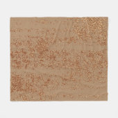 Grunge design. Koperglanzende achtergrond. metaal Fleece Deken (Voorkant (Horizontaal))