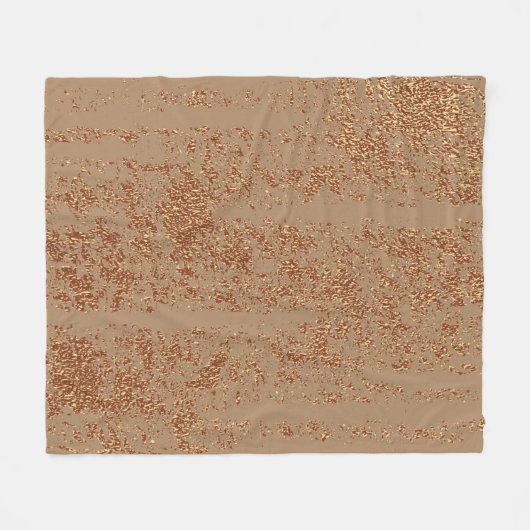 Grunge design. Koperglanzende achtergrond. metaal Fleece Deken (Voorkant (Horizontaal))