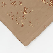 Grunge design. Koperglanzende achtergrond. metaal Fleece Deken (Hoek)