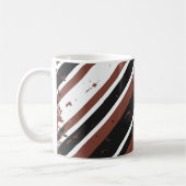 Grunge Diagonal Striped Abstract Design Koffiemok (Links)