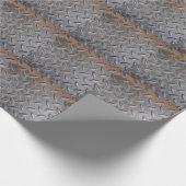 Grunge diamantmetaal, gelaste stalen textuur. cadeaupapier (Hoek)