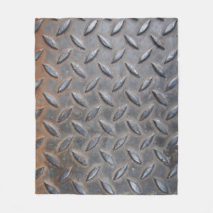 Grunge diamantmetaal, gelaste stalen textuur. fleece deken